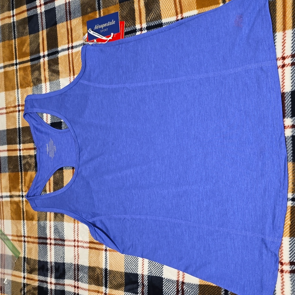 Aeropostale sport tank top, muscle top, purple, Sz L, NWT